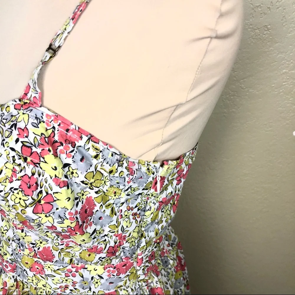 FOSSIL Floral Sun Dress sz M - Picture 4 of 9